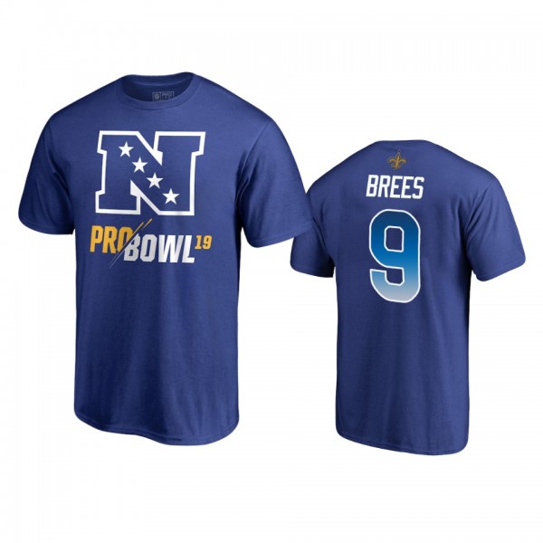New Orleans Saints #9 Drew Brees 2019 Pro Bowl Nike T-Shirt - Men's