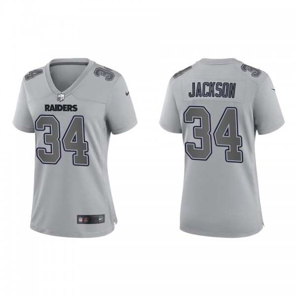 Bo Jackson Women's Las Vegas Raiders Gray Atmosphe...