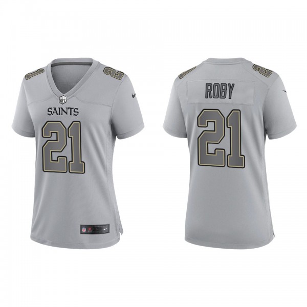 Bradley Roby Women's New Orleans Saints Gray Atmos...