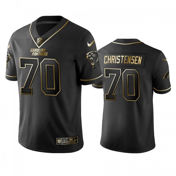 Carolina Panthers Brady Christensen Black Golden E...