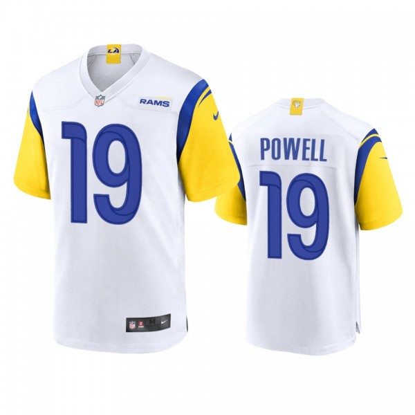 Los Angeles Rams Brandon Powell White Alternate Ga...