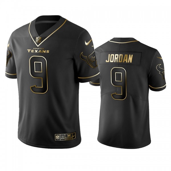 Texans Brevin Jordan Black Golden Edition Vapor Limited Jersey