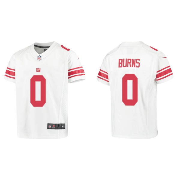 Youth New York Giants Brian Burns White Game Jerse...