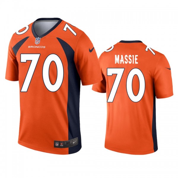 Denver Broncos Bobby Massie Orange Legend Jersey