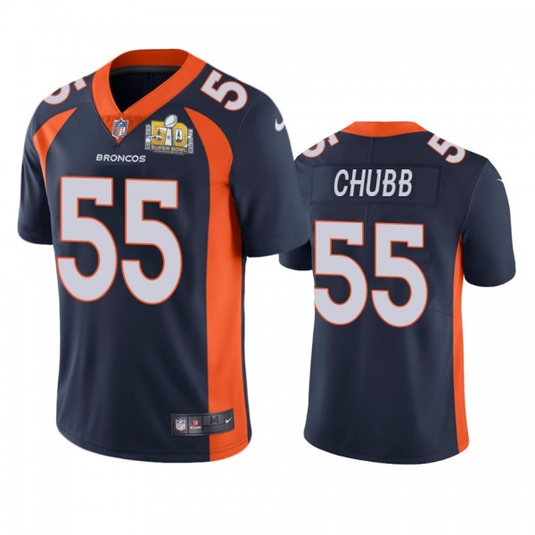 Denver Broncos Bradley Chubb Navy Super Bowl 50 Pa...
