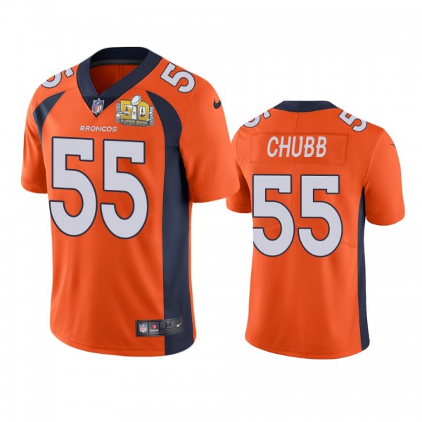 Denver Broncos Bradley Chubb Orange Super Bowl 50 ...
