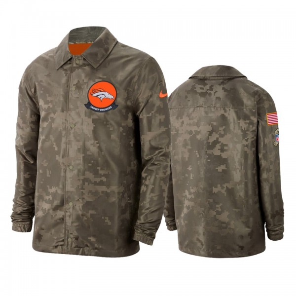 Denver Broncos Camo 2019 Salute to Service Sideline Full-Zip Lightweight Jacket