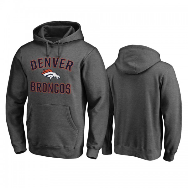 Denver Broncos Charcoal Victory Arch Pullover Hood...