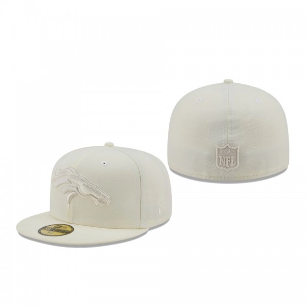 Denver Broncos Cream Color Pack 59FIFTY Fitted Hat