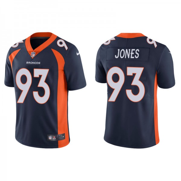 Men's Broncos D.J. Jones Navy Vapor Limited Jersey
