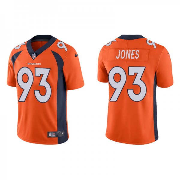 Men's Broncos D.J. Jones Orange Vapor Limited Jers...