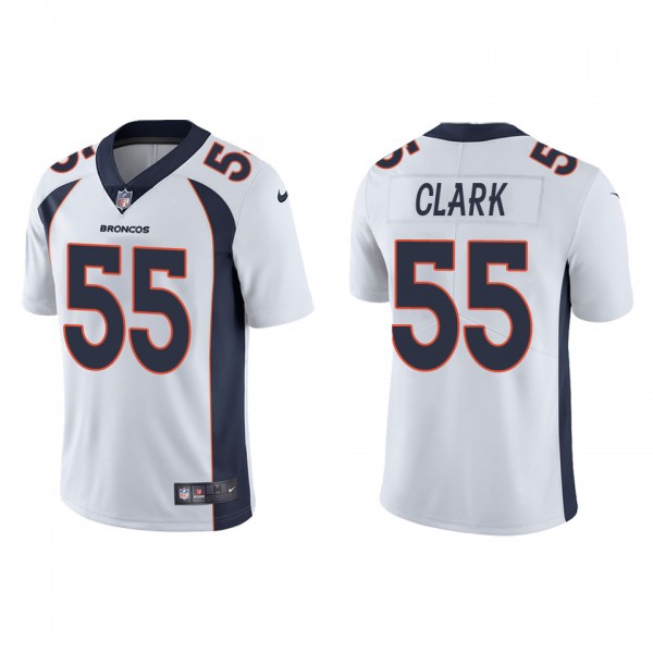 Men's Denver Broncos Frank Clark White Vapor Limit...