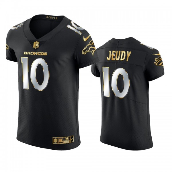 Denver Broncos Jerry Jeudy Black 2020-21 Golden Edition Elite Jersey - Men's