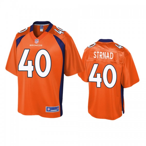 Denver Broncos Justin Strnad Orange Pro Line Jersey - Men's
