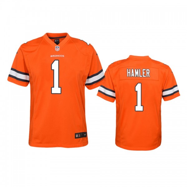 Denver Broncos K.J. Hamler Orange Color Rush Game ...