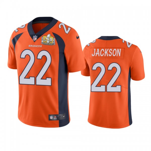 Denver Broncos Kareem Jackson Orange Super Bowl 50...