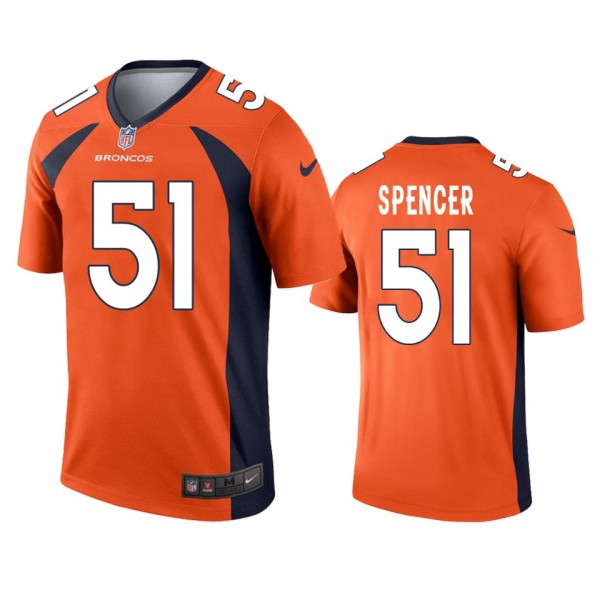 Denver Broncos Marquiss Spencer Orange Legend Jers...