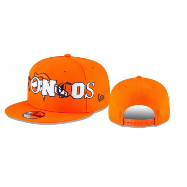 Denver Broncos Orange Mixed 9FIFTY Snapback Hat
