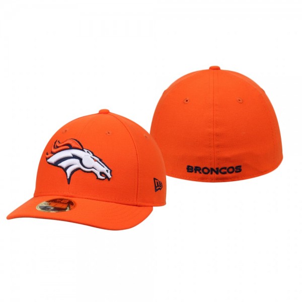 Denver Broncos Orange Omaha Low Profile 59FIFTY Structured Hat