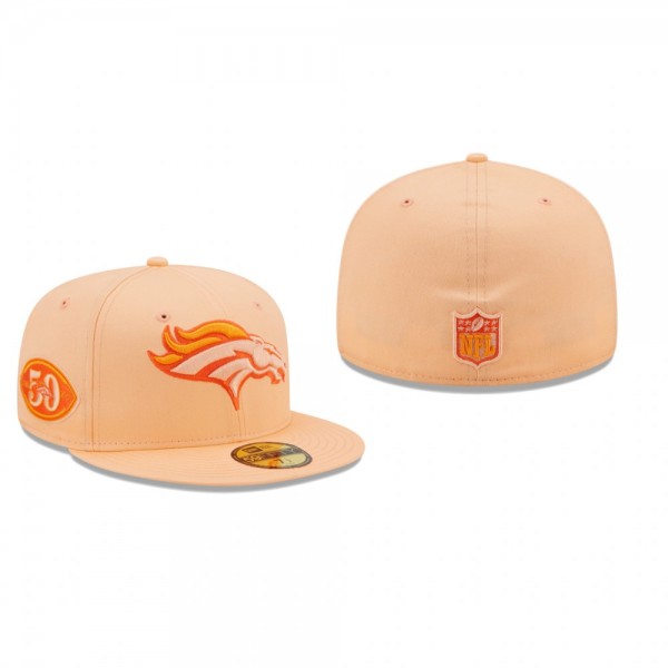 Denver Broncos Orange Pastels 59FIFTY Fitted Hat