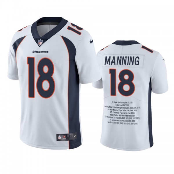 Denver Broncos Peyton Manning White Career Highlig...