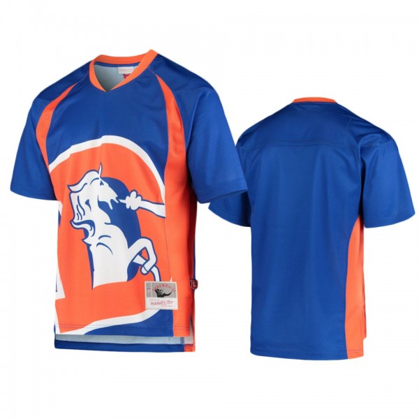 Denver Broncos Royal Big Face Historic Logo T-Shir...