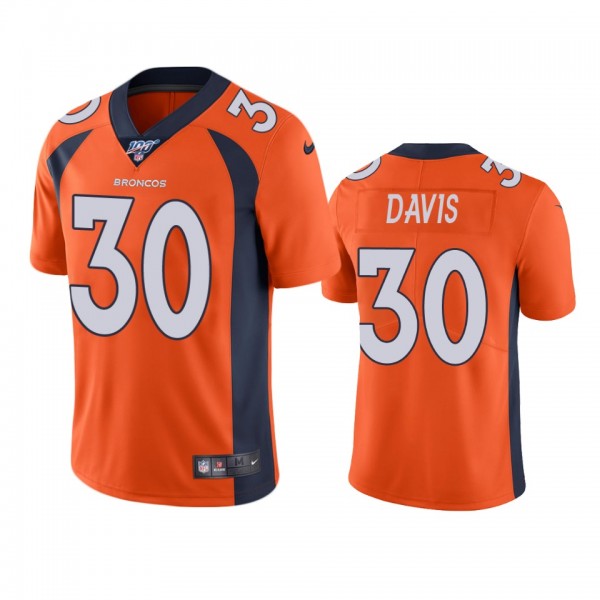 Denver Broncos Terrell Davis Orange 100th Season V...