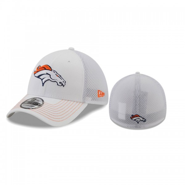 Denver Broncos White Team Neo 39THIRTY Flex Hat