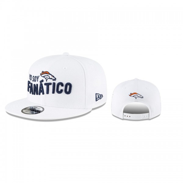 Denver Broncos White Yo Soy Fanatico 9FIFTY Hat