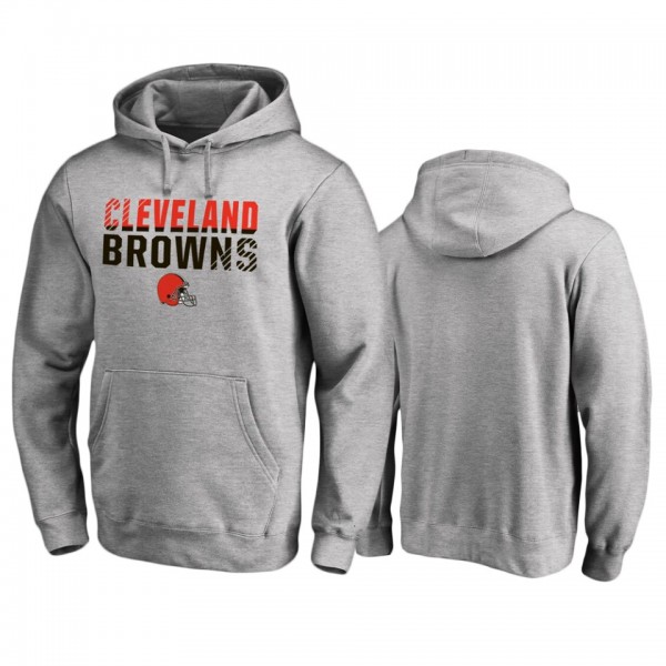 Cleveland Browns Ash Iconic Fade Out Pullover Hood...