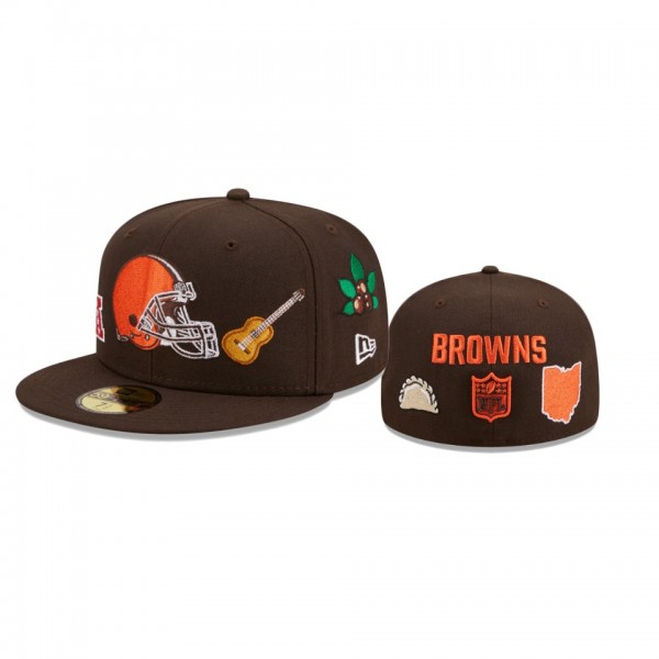 Cleveland Browns Brown Team Local 59FIFTY Fitted H...
