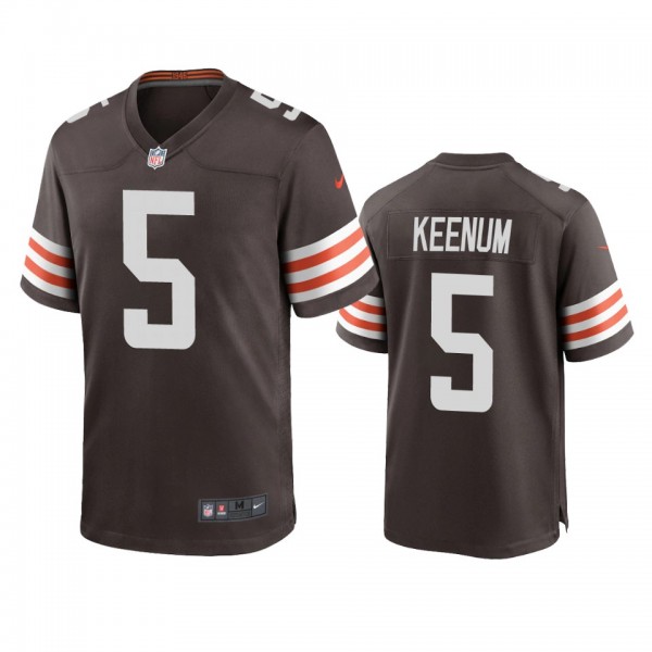 Cleveland Browns Case Keenum Brown Game Jersey