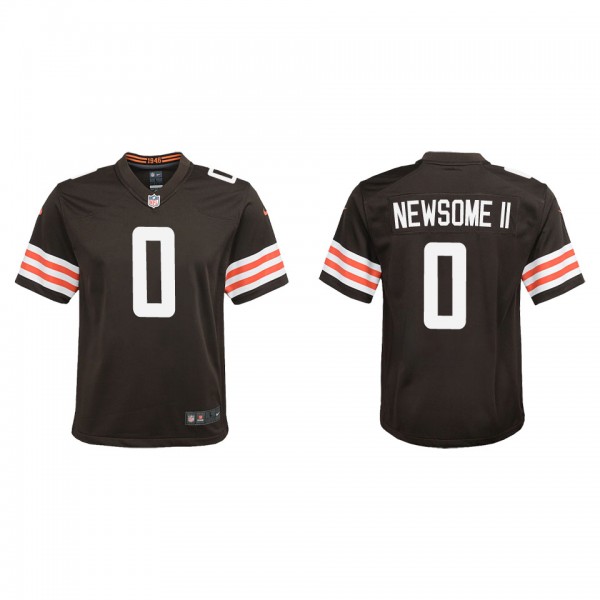 Youth Cleveland Browns Greg Newsome II Brown Game ...
