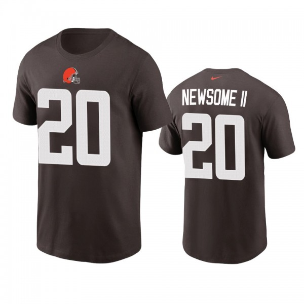 Men's Cleveland Browns Greg Newsome II Brown Name ...