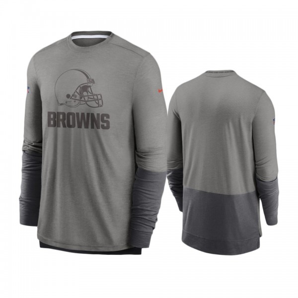 Cleveland Browns Heathered Gray Charcoal Sideline ...