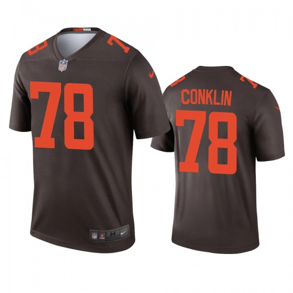Cleveland Browns Jack Conklin Brown Alternate Lege...