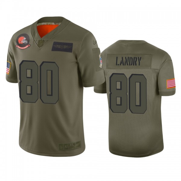 Cleveland Browns Jarvis Landry Camo 2019 Salute to Service Limited Jersey