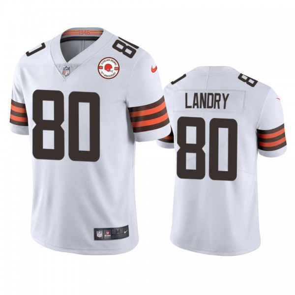 Cleveland Browns Jarvis Landry White 75th Annivers...