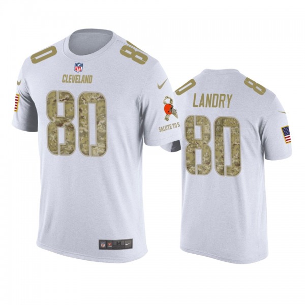 Cleveland Browns Jarvis Landry White Salute to Ser...