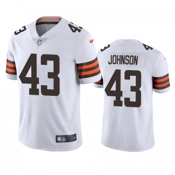 John Johnson Cleveland Browns White Vapor Limited ...