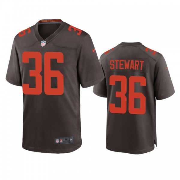 Cleveland Browns M.J. Stewart Brown Alternate Game...