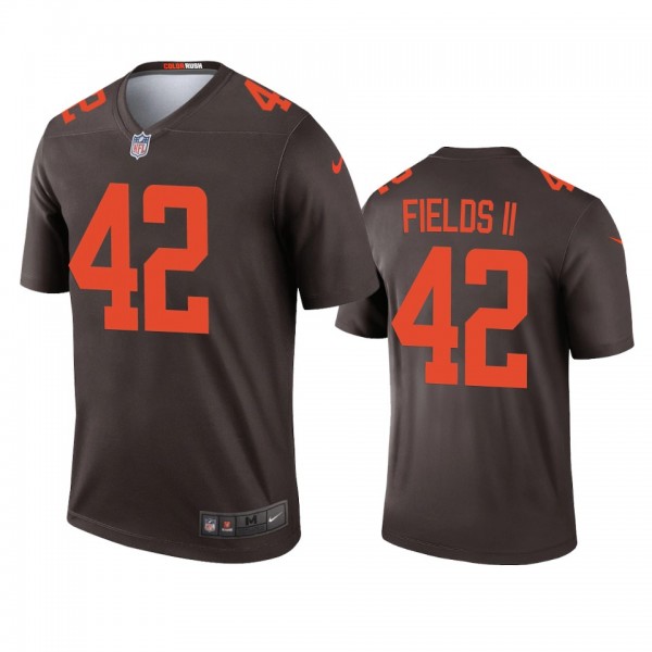 Cleveland Browns Tony Fields II Brown Alternate Le...
