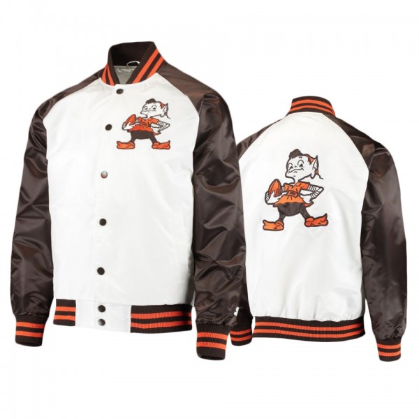 Cleveland Browns White Brown Clean Up Throwback Va...