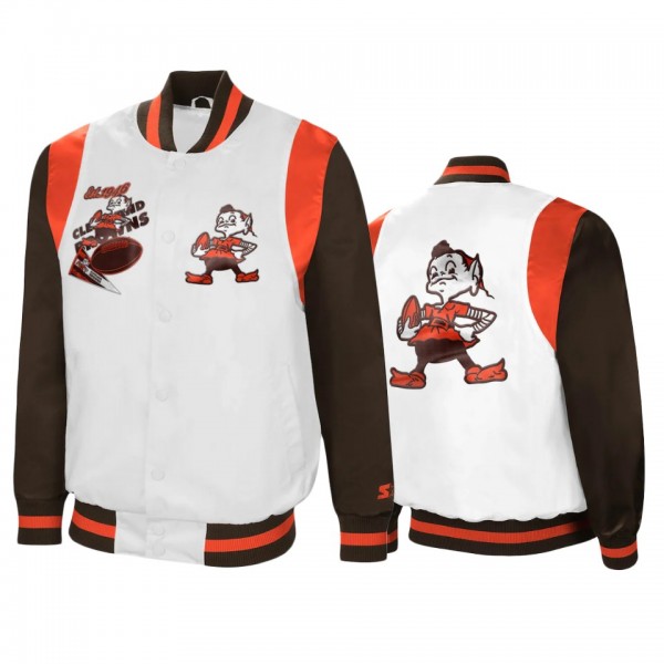 Cleveland Browns White Brown Retro The All-America...