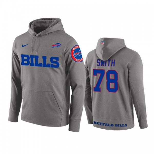 Buffalo Bills Bruce Smith Gray Circuit Wordmark Pu...