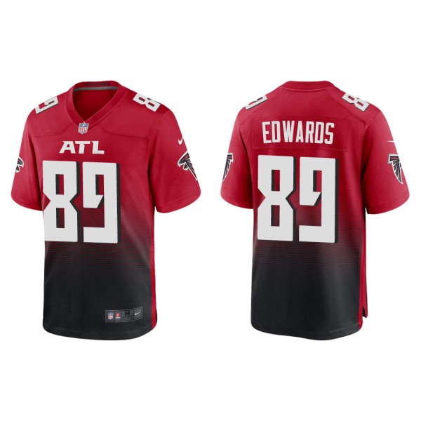 Men's Atlanta Falcons Bryan Edwards Red Game Jerse...