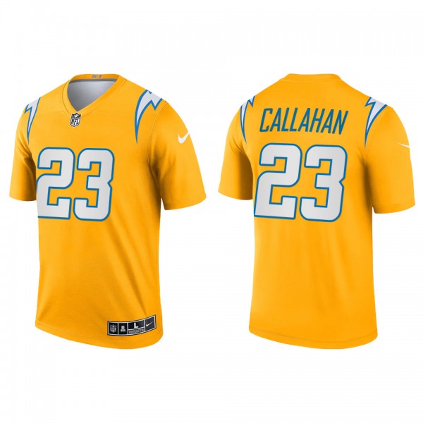 Men's Los Angeles Chargers Bryce Callahan Gold Inv...