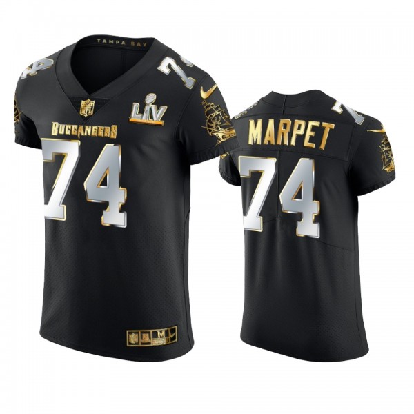 Ali Marpet Buccaneers Black Super Bowl LV Golden E...