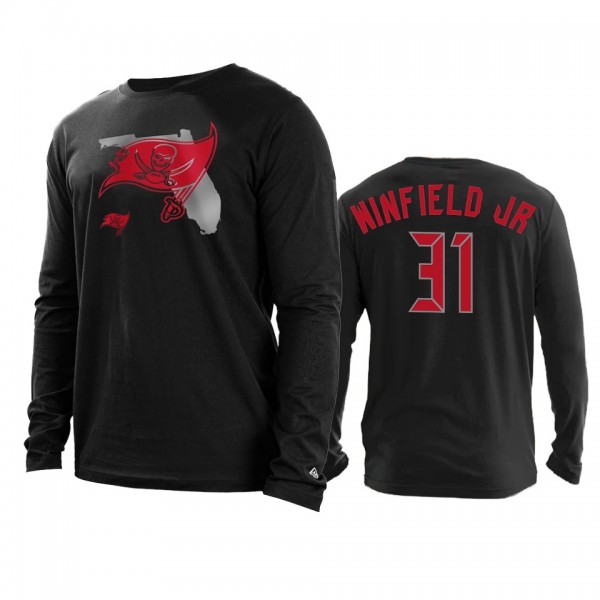 Tampa Bay Buccaneers Antoine Winfield Jr. Black State Long Sleeve T-shirt