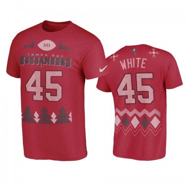 Tampa Bay Buccaneers Devin White Red 2020 Christma...